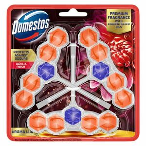 Domestos Aroma Lux Dahlia WC illatosító blokk, 3x50 g kép