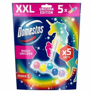 Domestos Power5 WC illatosító blokk Magic Unicornis, 5x50 g kép