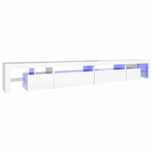 vidaXL magasfényű fehér TV-szekrény LED-lámpákkal 290x36, 5x40 cm kép