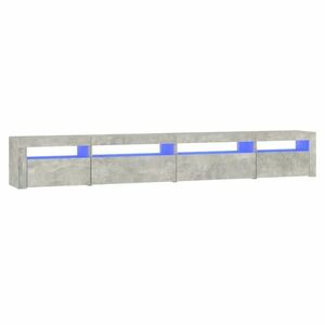 vidaXL betonszürke TV-szekrény LED lámpákkal kép