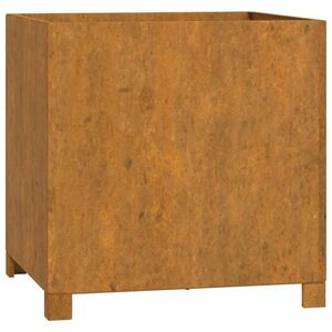 vidaXL rozsda színű corten acél növénytartó lábbal 49 x 47 x 50 cm kép