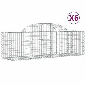 Íves horganyzott vas gabion kosár 200x50x60/80 cm kép