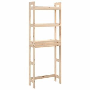 vidaXL tömör fenyőfa fürdőszoba állvány 63x26x171 cm kép