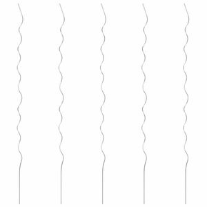 vidaXL 5 db spirál alakú horganyzott acél növény támaszték 170 cm kép