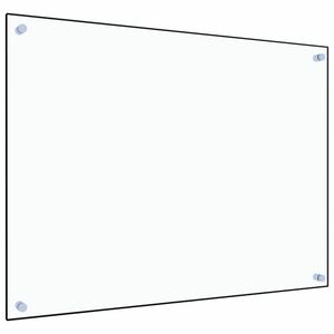 vidaXL átlátszó edzett üveg konyhai fröccsenésgátló 80 x 60 cm kép