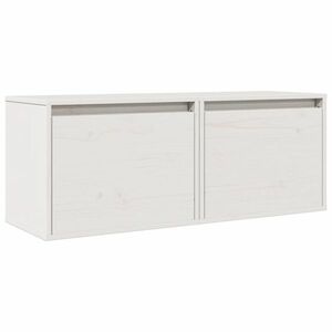 vidaXL 2 darab fehér tömör fenyőfa faliszekrény 45 x 30 x 35 cm kép