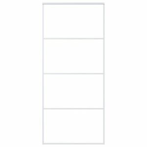 vidaXL fehér matt ESG üveg és alumínium tolóajtó 90x205 cm kép