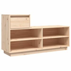 vidaXL tömör fenyőfa cipőszekrény 110 x 34 x 61 cm kép