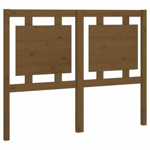 vidaXL mézbarna tömör fenyőfa ágyfejtámla 125, 5 x 4 x 100 cm kép