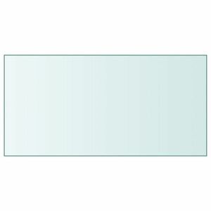 vidaXL átlátszó edzett üveg asztallap 50 x 100 cm kép