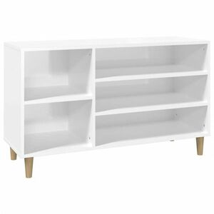 vidaXL magasfényű fehér szerelt fa cipősszekrény 102x36x60 cm kép