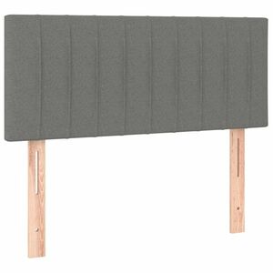 Sötétszürke szövet fejtámla 100x5x78/88 cm kép