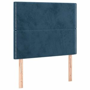 2 db sötétkék bársony fejtámla 90x5x78/88 cm kép