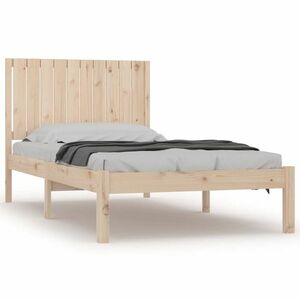 vidaXL tömör fenyőfa ágy matrac nélkül 100 x 200 cm kép
