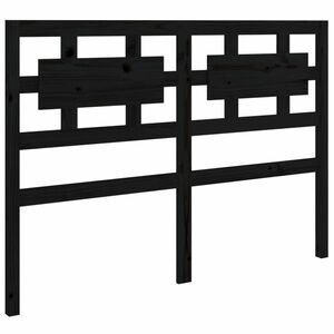 vidaXL fekete tömör fenyőfa ágyfejtámla 165, 5 x 4 x 100 cm kép
