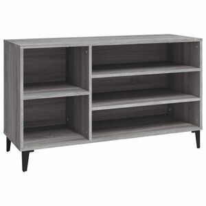 Szürke sonoma színű szerelt fa cipősszekrény 102x36x60 cm kép