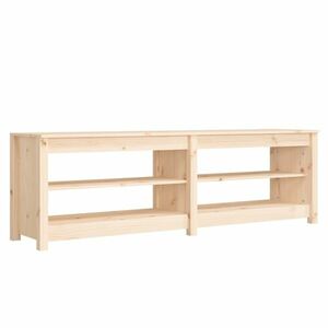vidaXL tömör fenyőfa cipőtároló pad 160x36, 5x50 cm kép