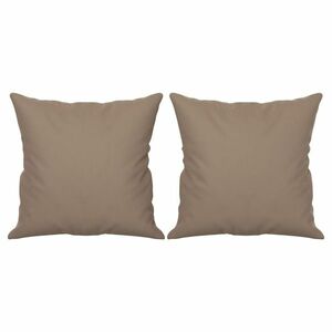 vidaXL 2 db tópszínű mikroszálas díszpárna 40 x 40 cm kép