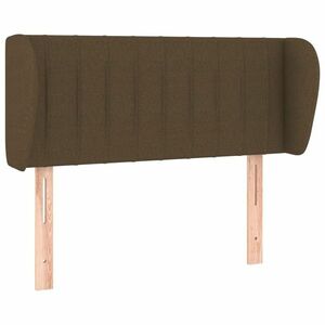 Sötétbarna szövet fejtámla 93x23x78/88 cm kép