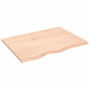vidaXL kezeletlen tömör tölgyfa asztallap 80x60x2 cm kép