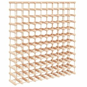 vidaXL tömör fenyőfa bortartó 120 palackhoz 112, 5x23x123, 5 cm kép