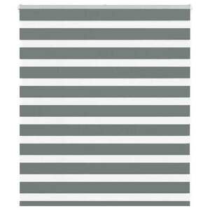 vidaXL zebrafüggönnyel sötét szürke szövetszélesség 125, 9cm poliészter kép