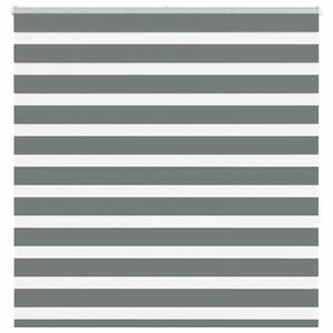vidaXL zebrafüggönnyel sötét szürke szövetszélesség 135, 9cm poliészter kép