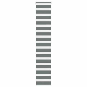 vidaXL zebrafüggönnyel sötét szürke szövetszélesség 35, 9 cm poliészter kép