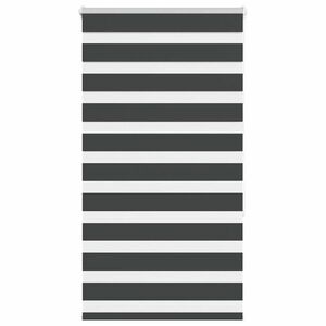 vidaXL zebrafüggönnyel fekete szövetszélesség 65, 9 cm poliészter kép