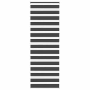 vidaXL zebrafüggönnyel fekete szövetszélesség 65, 9 cm poliészter kép
