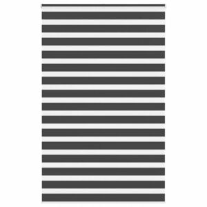 vidaXL zebrafüggönnyel fekete szövetszélesség 145, 9 cm poliészter kép