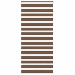 vidaXL zebrafüggönnyel barna szövetszélesség 100, 9 cm poliészter kép