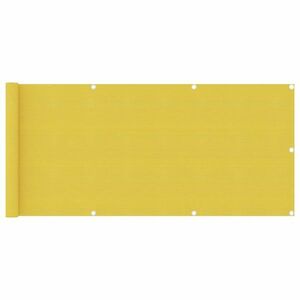 vidaXL sárga HDPE erkélytakaró 75 x 400 cm kép