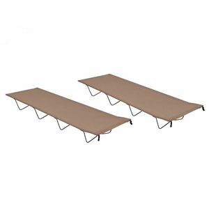 vidaXL 2 db tópszínű oxford szövet és acél kempingágy 180 x 60 x 19 cm kép