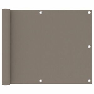 vidaXL tópszínű oxford-szövet erkélynapellenző 75 x 400 cm kép