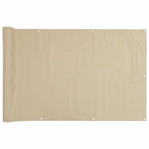 vidaXL bézs oxford-szövet erkélyparaván 120 x 400 cm kép