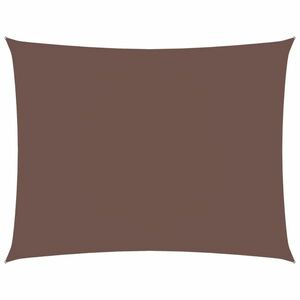vidaXL barna téglalap alakú oxford-szövet napvitorla 3, 5 x 4, 5 m kép