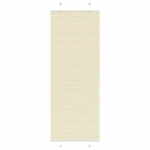 vidaXL pliszírozott redőny krém 75x200 cm szövetszélesség 74, 4 cm kép