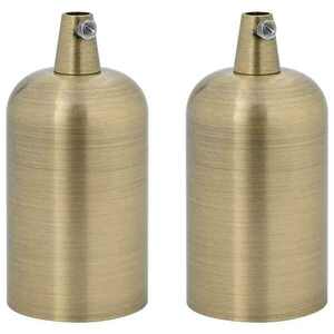 vidaXL 2 db bronz lámpatartók E27 kép