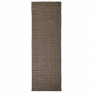 vidaXL barna természetes szizálszőnyeg 66x200 cm kép