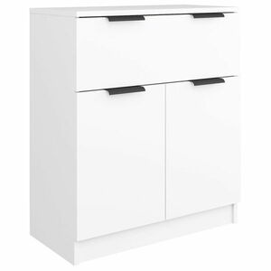 vidaXL fehér szerelt fa tálalóasztal 60 x 30 x 70 cm kép