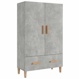 Betonszürke szerelt fa magasszekrény 70 x 31 x 115 cm kép