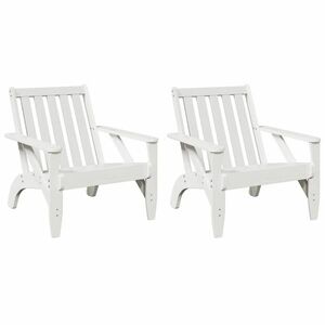 vidaXL Kerti adirondack székek 2 db fehér 75x77x77 cm tömör fa fenyőfa kép