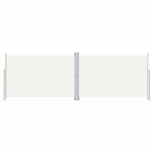 vidaXL krémszínű behúzható oldalsó napellenző 220 x 600 cm kép