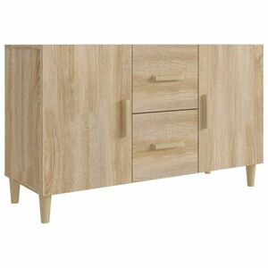 vidaXL sonoma-tölgyszínű szerelt fa tálalószekrény 100 x 36 x 60 cm kép