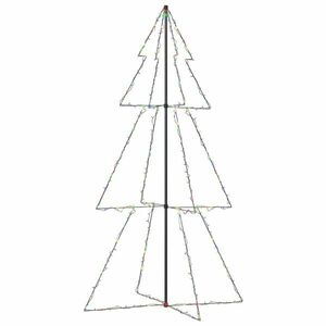 vidaXL 300 LED-es beltéri/kültéri kúp alakú karácsonyfa 120 x 220 cm kép