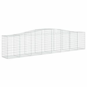 Íves horganyzott vas gabion kosár 400x50x80/100 cm kép