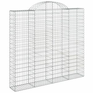 Íves horganyzott vas gabion kosár 200x30x180/200 cm kép