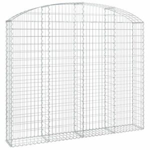 Íves horganyzott vas gabion kosár 200x30x160/180 cm kép