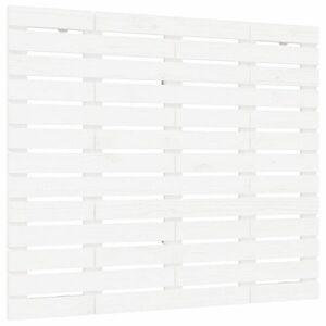 vidaXL fehér tömör fenyőfa fali fejtámla 106 x 3 x 91, 5 cm kép